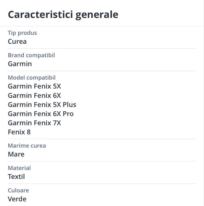 Curea ceas smartwach textila compatibila Garmin