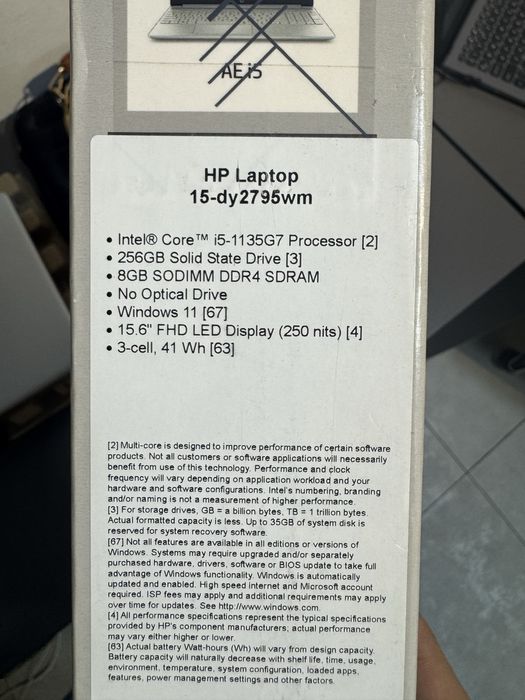 HP noutbuk sotiladi, Core i5-1135G7