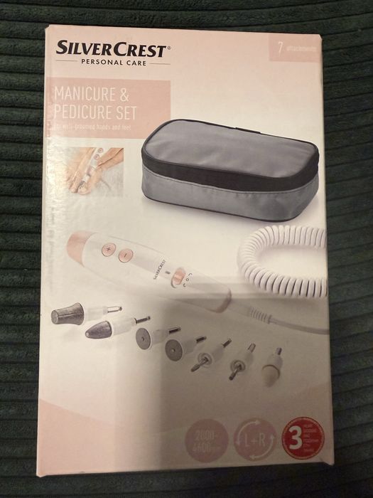 Aparat pedichiura si manichiura SilverCrest set, Nou