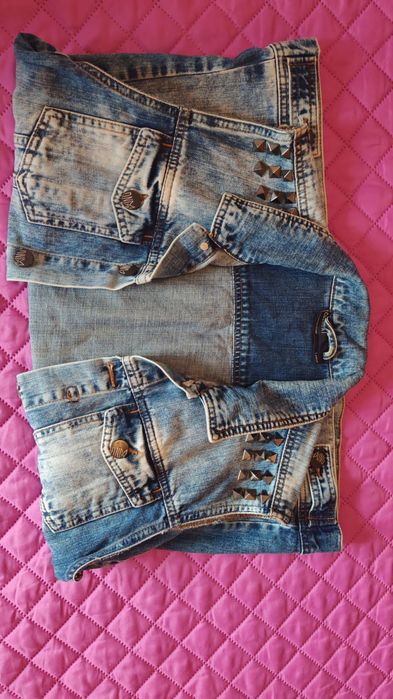 Vestă de blugi cu ținte