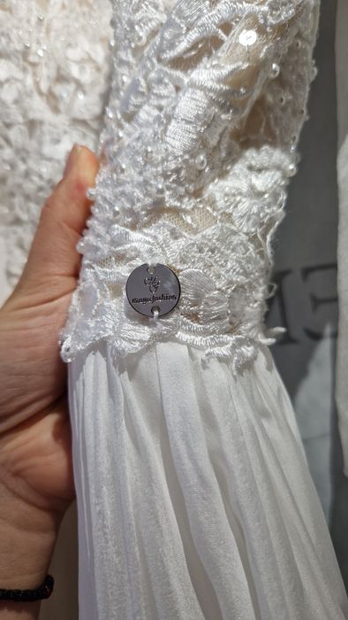 Rochie de mireasă, mătase naturală