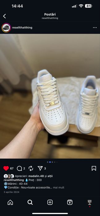 Adidasi albi 44 force