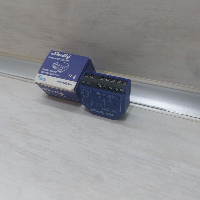 Смарт Димери Shelly Dimmer 0/1-10V PM Gen3 – Wi-Fi & Bluetooth