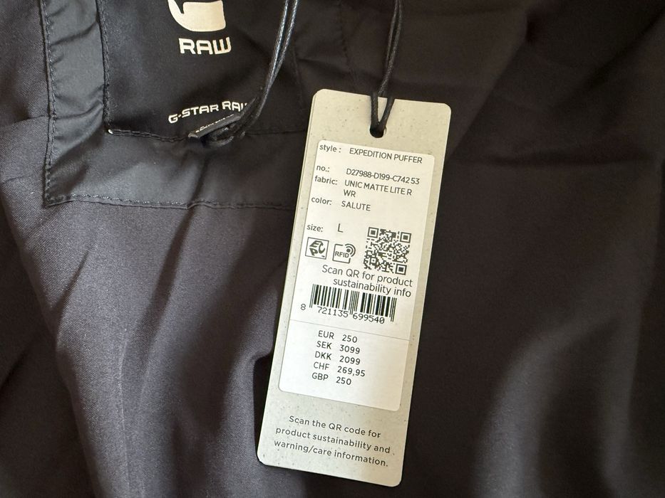 G-Star Raw Expedition Puffer Jacket ОРИГИНАЛНО мъжко зимно яке - L/XL