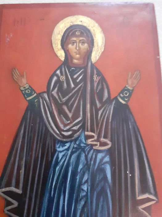 icoana Maica Domnului Fecioara Maria 16/30 cm pictura pe lemn