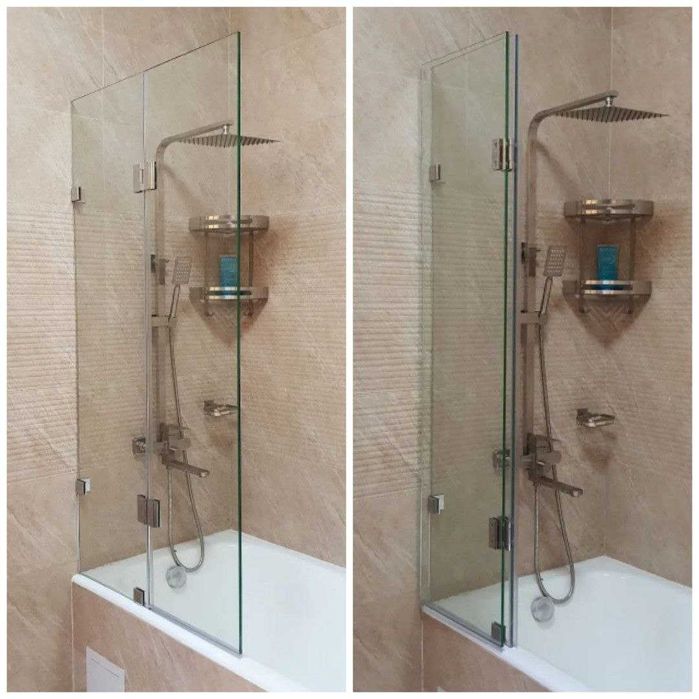 Перегородки из стекла на ванну любых форм и размеров