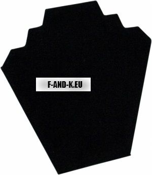 Бюстие за колие J13 черен и сив велур H22см /Оборудване за магазин