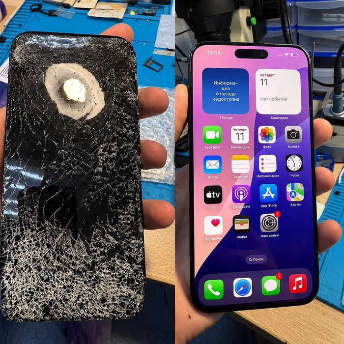 IPhone ta'mirlash – 3 oydan 6 oygacha kafolat