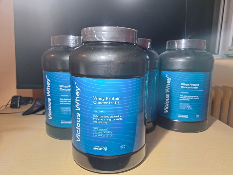 Vicious Whey Protein 2500g – fără aromă – 4 bucăți - Noi, sigilate