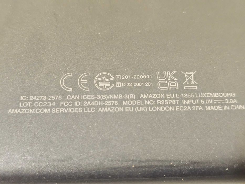 Tableta Amazon L-1855 defect display