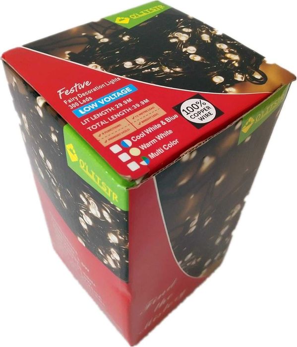 Instalatie brad Craciun 300 LED-uri, 30m, 8 jocuri, interior /exterior