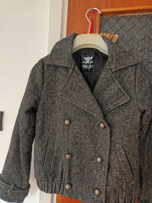 Vind geaca. Culoare gri pepit.  Măsura 13444.pentru fetite