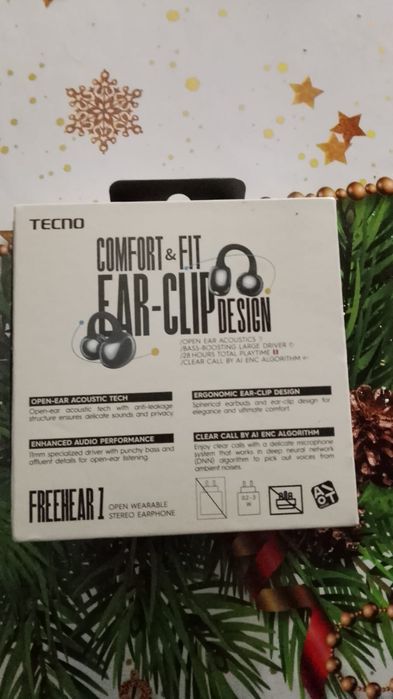Продам блютуз наушники TECNO