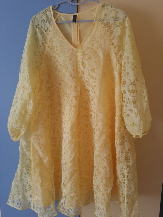 Свежи рокли в синьо и жълто