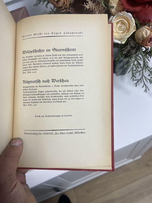 Hitler Luptă Pentru Pace in Europa Carte in Germană 1936 Antebelic WW2