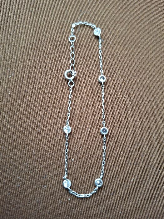 Сребърни бижута,колие с полускъпоценни камъни.