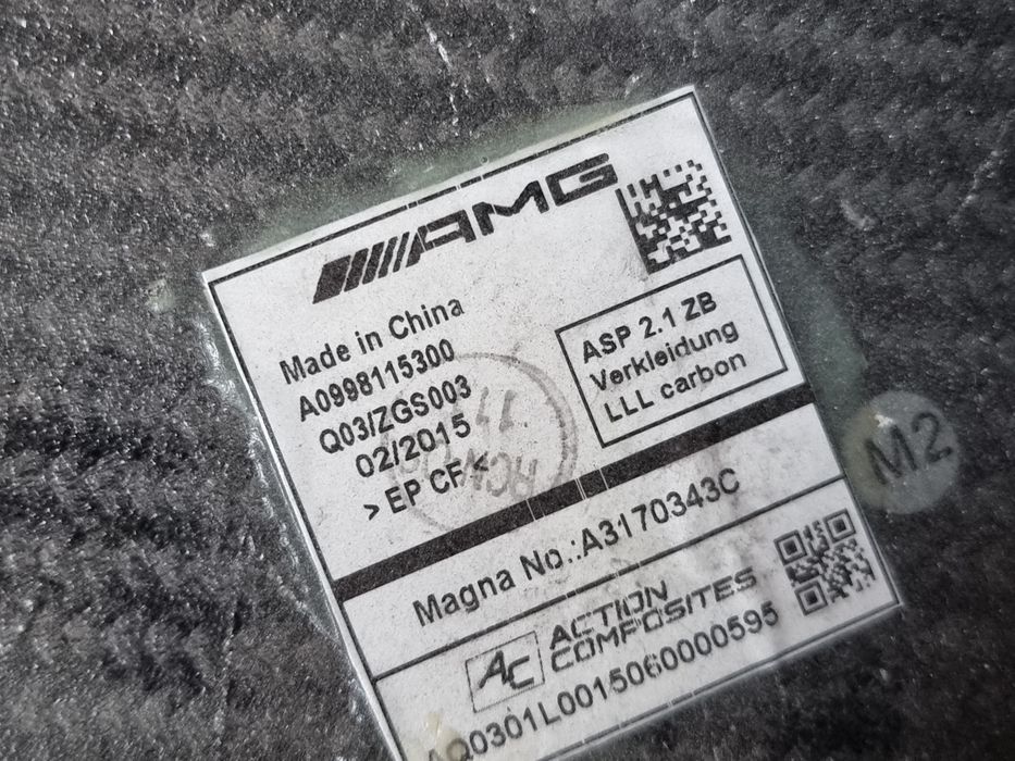 Capac oglinda stanga carbon Mercedes S 65 AMG W222 cod A0998115300