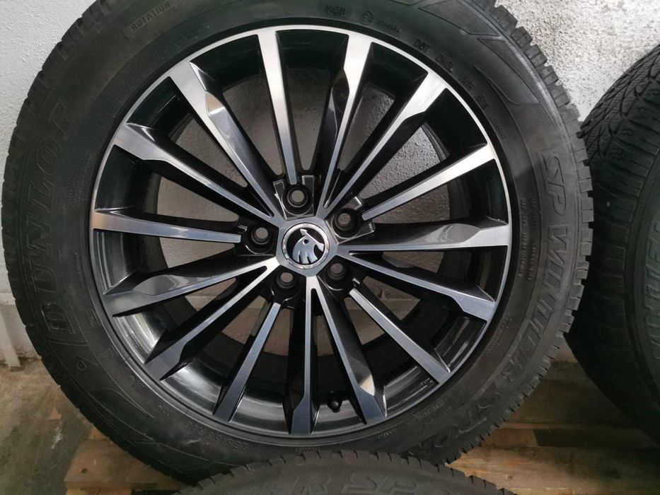 Jante Originale Skoda Kodiaq . R 18 cu anvelope de iarna