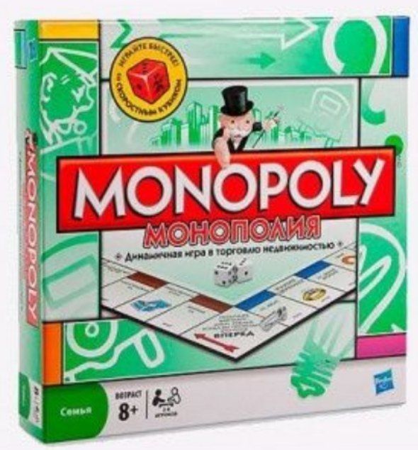Настольная игра Монополия классическая.Доставка 24/7