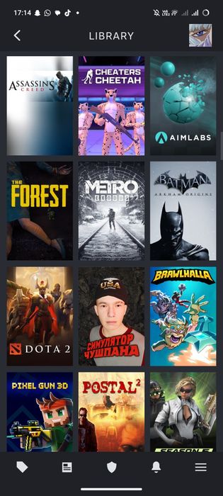 акк в Стиме много игр