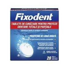 Tablete de curatare pentru proteze dentare, 28 bucati, Fixodent