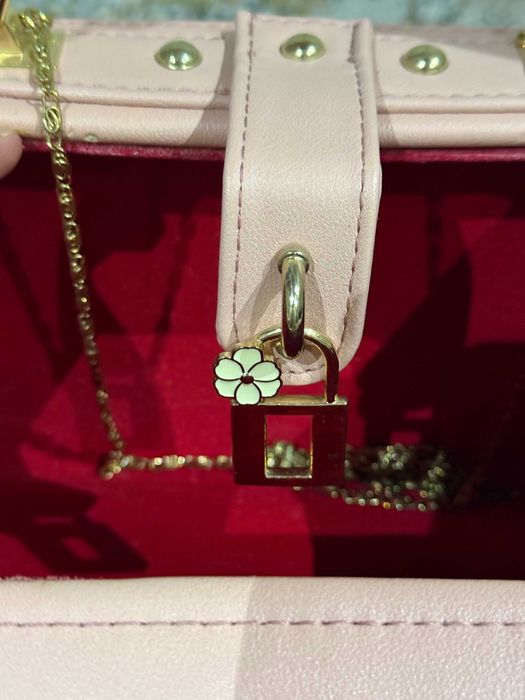 Изящная розовая сумка + шкатулка для украшений в подарок