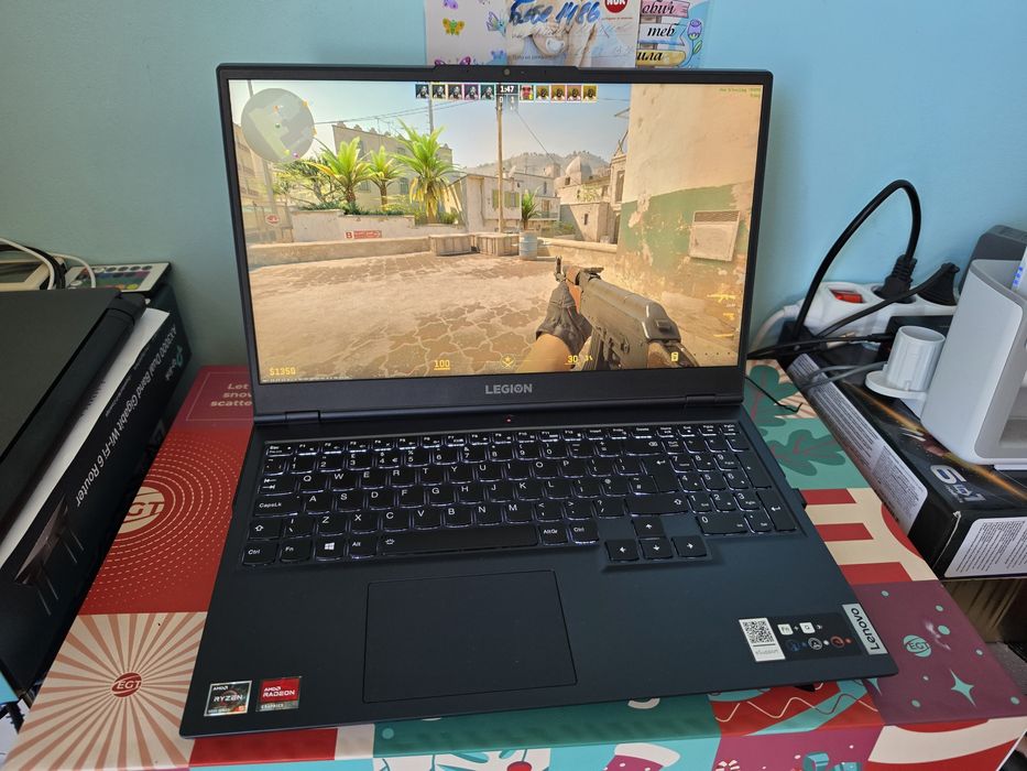 Геймърски Lenovo Legion 5 / Ryzen 5-5600H / 32GB Ram / Radeon RX 6600M/ 1TB SSD
