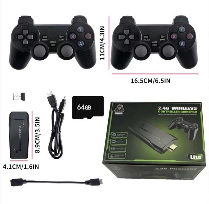 ПРОМОЦИЯ!!! Игрова конзола във флашка с 2 безжични джойстика