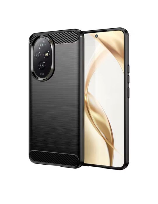 Honor 200 / 200 LITE / 200 PRO Husa Silicon Autofocus Carbon Neagra