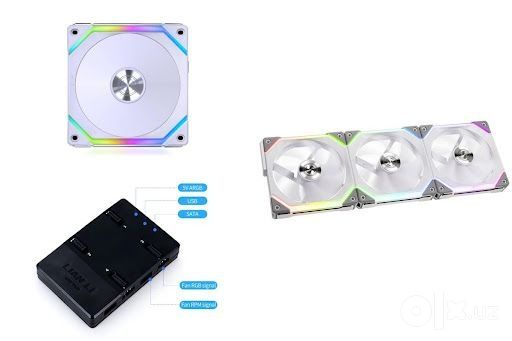 Кулера комплект 7 шт. Lian Li Uni Fan SL 120 ARGB + контроллер
