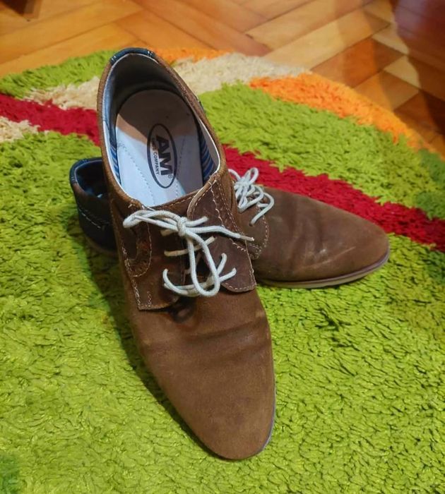 Pantofi piele naturală întoarsă, mărime 43