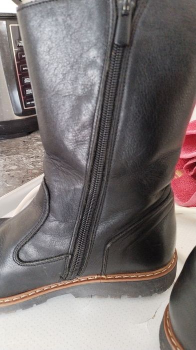 Натуральные сапоги на девочку