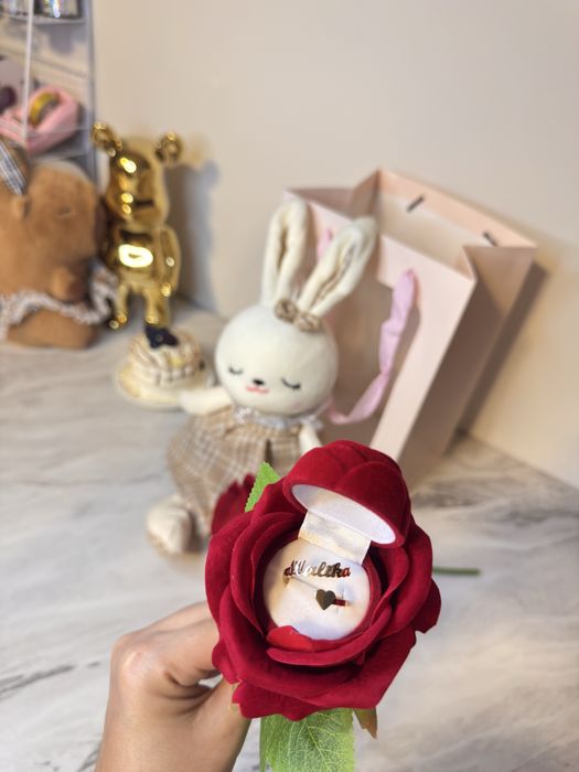 8 martga ideal podarkala sovgalar gul uzuk jonim yozuvli quyoncha ayiq