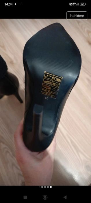 Cizme elegante Piele Even Odd