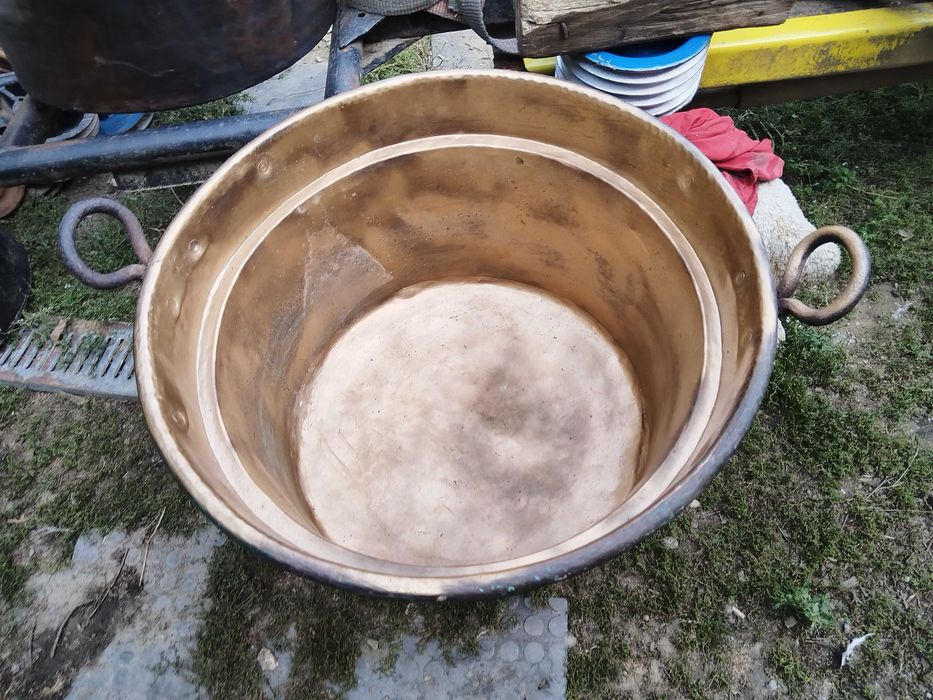 Ceaun căldare 80 l cupru pentru zacusca de legume