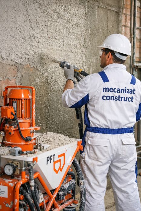 Tencuit mecanizat/Glet/Tinci si Lavabila