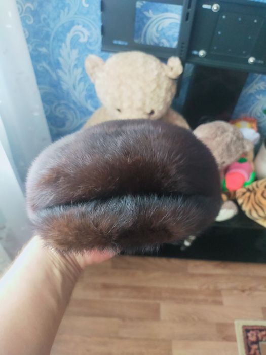 Норковая мужская шапка