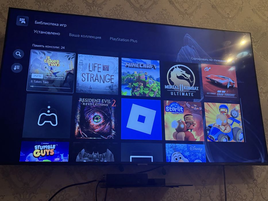 Пс5 1тб почти новая 24 игр