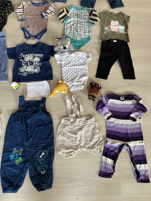 Vând lot haine băieți (4-6 luni) 68 cm.