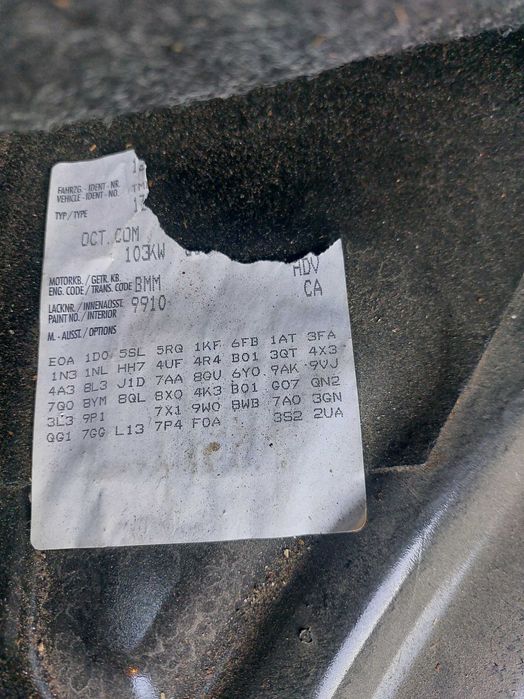 Capota fata - Orice piesa Skoca Octavia 2 2.0 BMM HDV culoare 9910