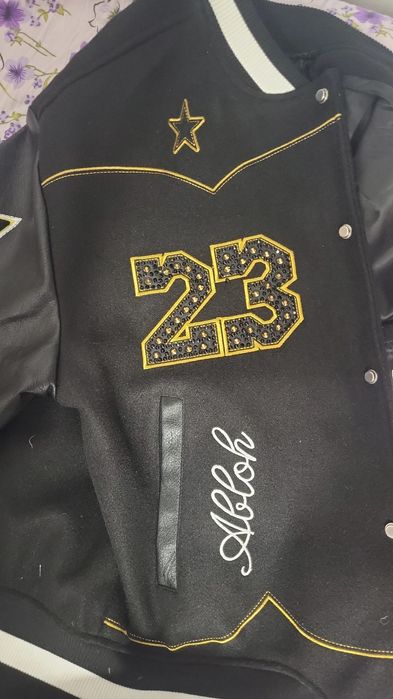 Off white baseball jacket