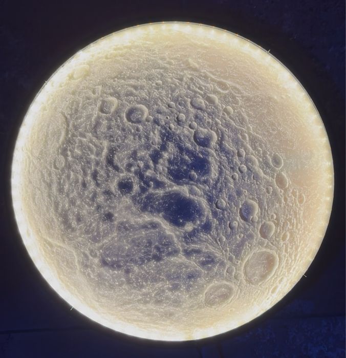 Lampa de perete Luna 3D 400x400mm