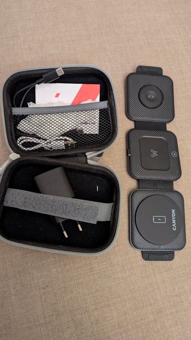 Безжично зарядно 3-в-1 Canyon WS-305