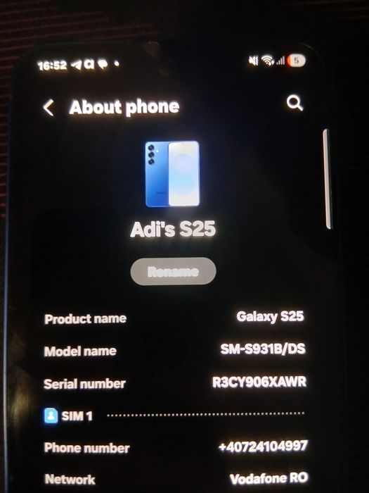 Samsung Galaxy S25 , perfect funcțional