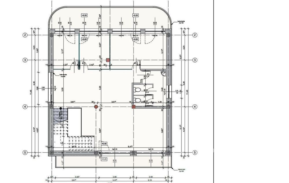 Spatiu de birouri dispus pe 2 niveluri , 225 m2 , Borhanci