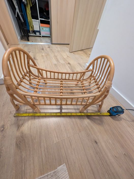 Patut papusi ratan Ferm Living Kuku Doll Bed