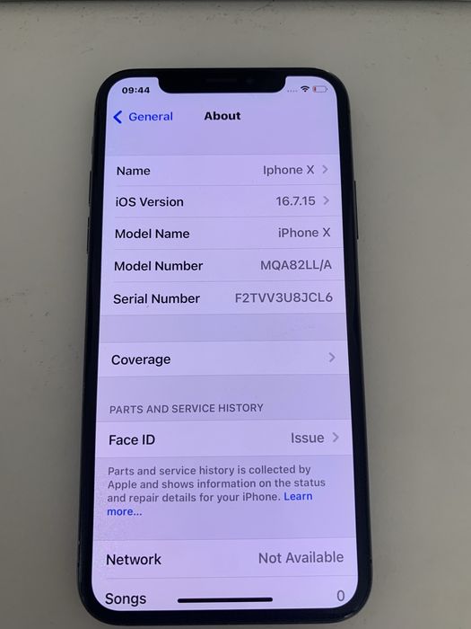 iPhone X Black 256GB