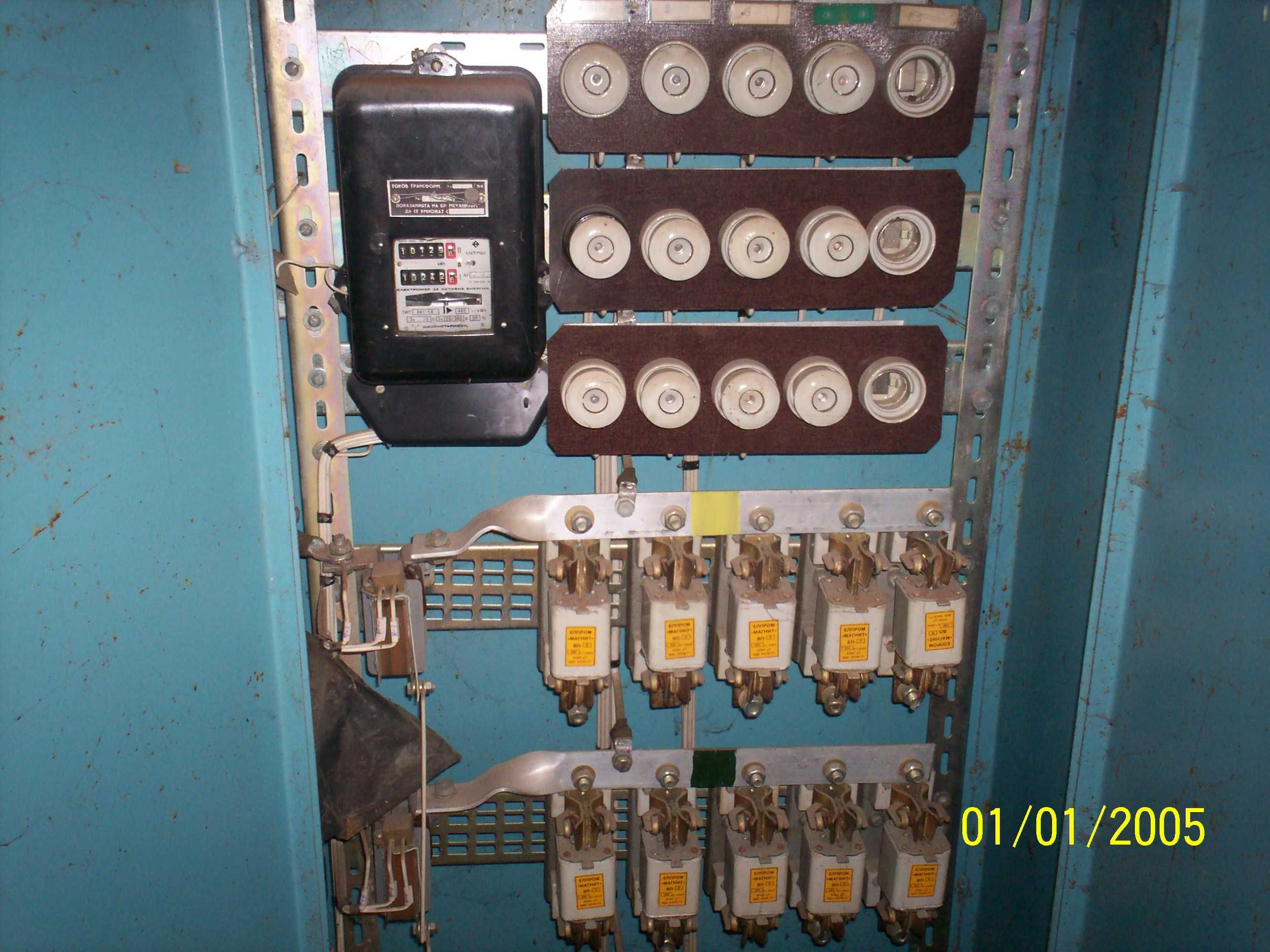 Тансформатор от 380 вол.на 42вол. контактори 63 А, Ел табло за трафопо ...