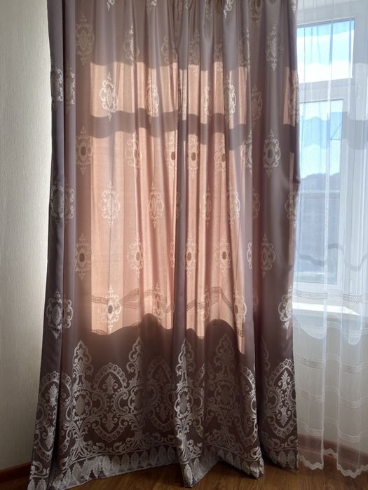 3 Шторы и 3 тюли, на два окна