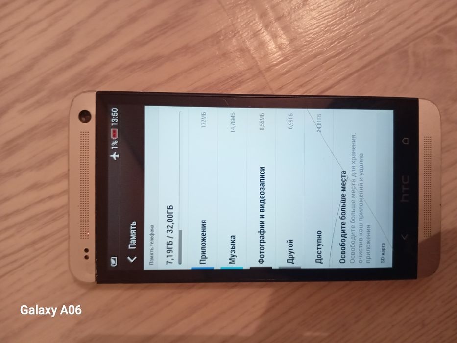 Телефон htc one m7 32гб